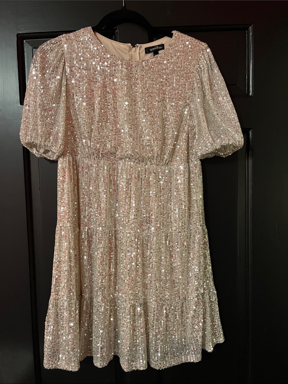 Speechless Sequin Mini Dress in Champagne